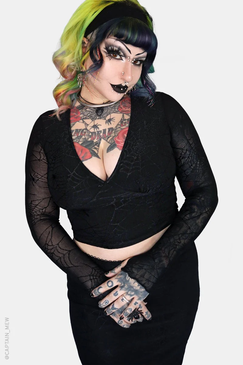 Spinnerette V-Neck Top - Image 5