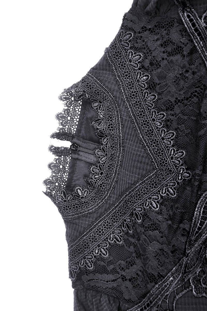 Spirits Past Victorian Goth Lace Dress - Image 8