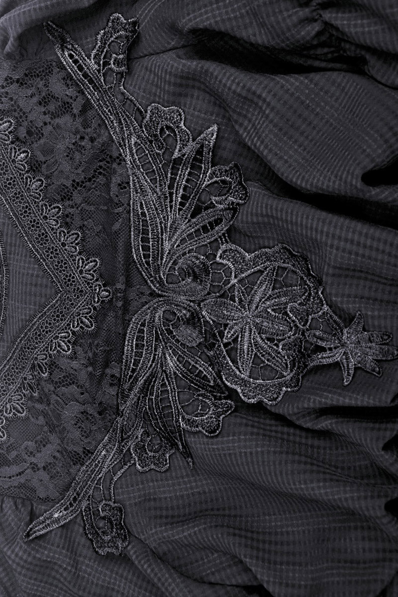 Spirits Past Victorian Goth Lace Dress - Image 9