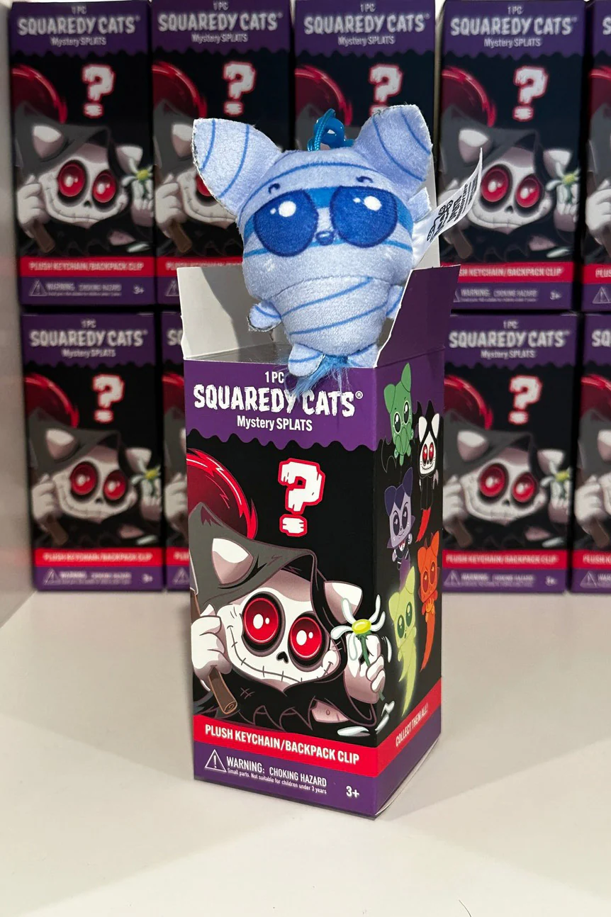 Squaredy Cats Mystery Splats Plush Keychain/Backpack Clip - Image 5
