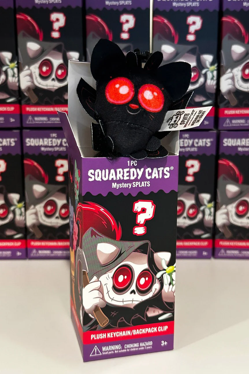 Squaredy Cats Mystery Splats Plush Keychain/Backpack Clip - Image 8