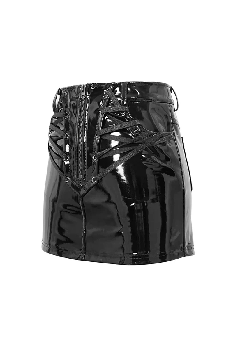 Starlight Leather Mini Skirt - Image 5