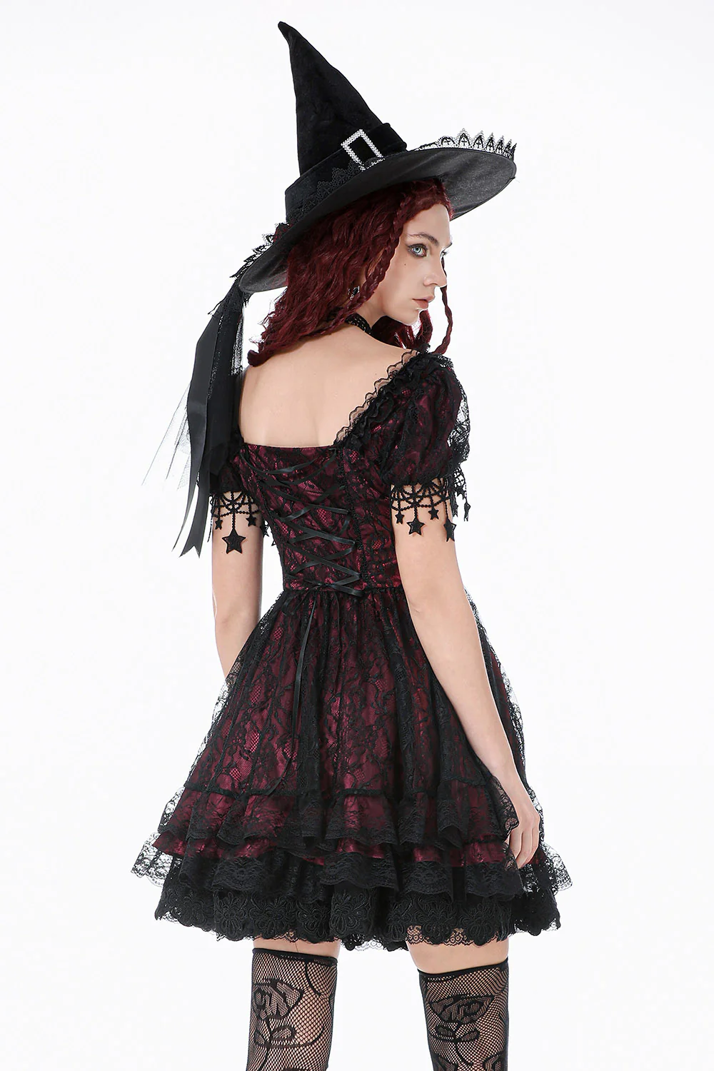 Starspell Short Sleeve Lace Dress - Image 2