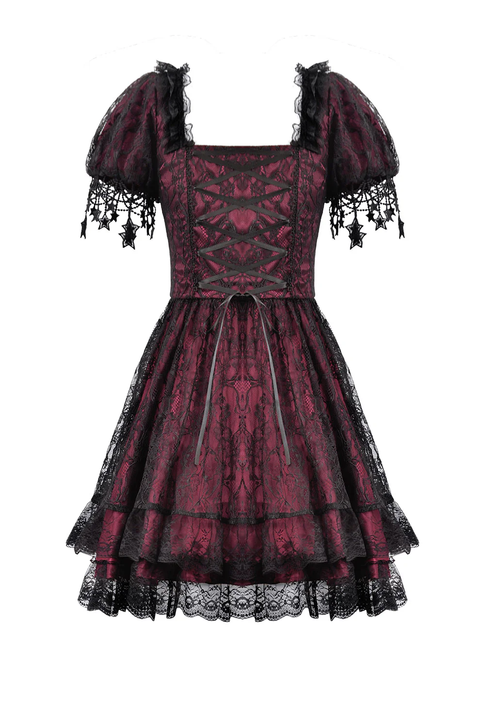 Starspell Short Sleeve Lace Dress - Image 6