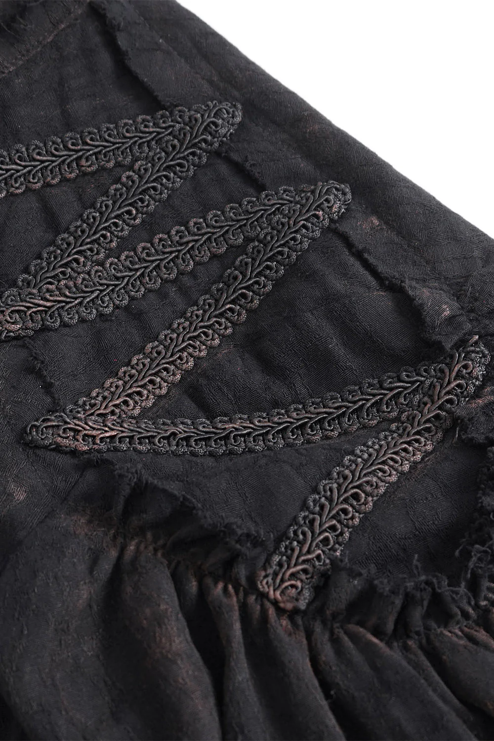 Stormborn Antiqued Black Cotton Shirt - Image 10
