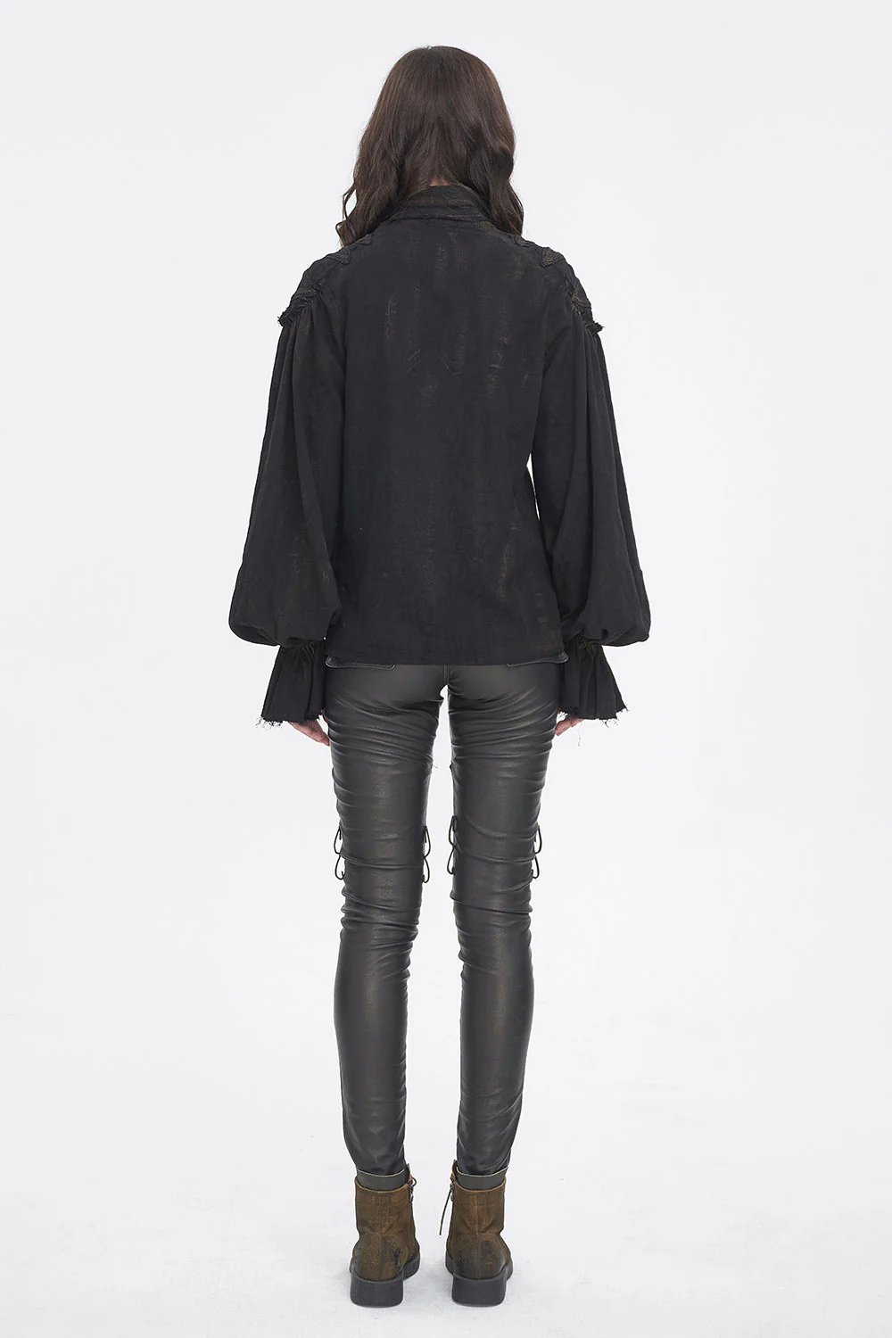 Stormborn Antiqued Black Cotton Shirt - Image 8