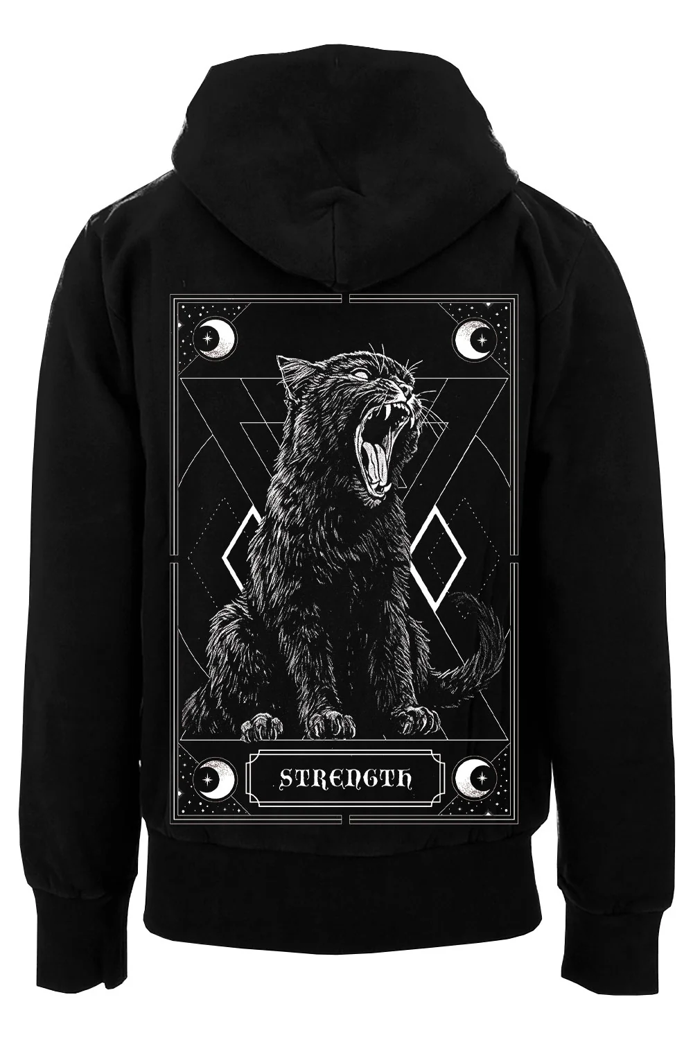 Strength Kitty Tarot Hoodie - Image 2