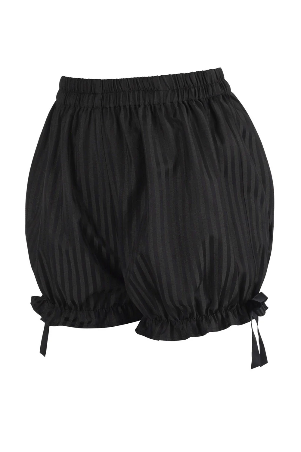 Striped Brocade Bloomers [Black] - Image 2