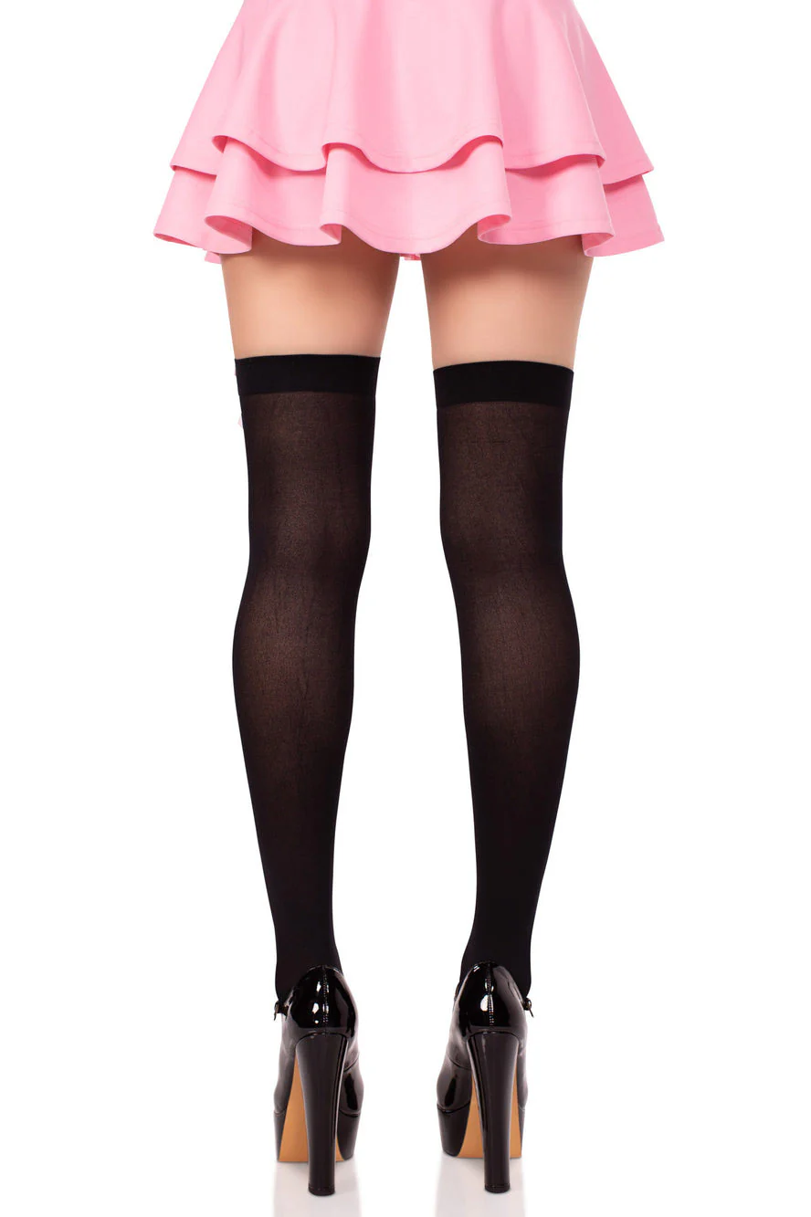 Sugarpunk Satin Bow Thigh Highs - Image 4