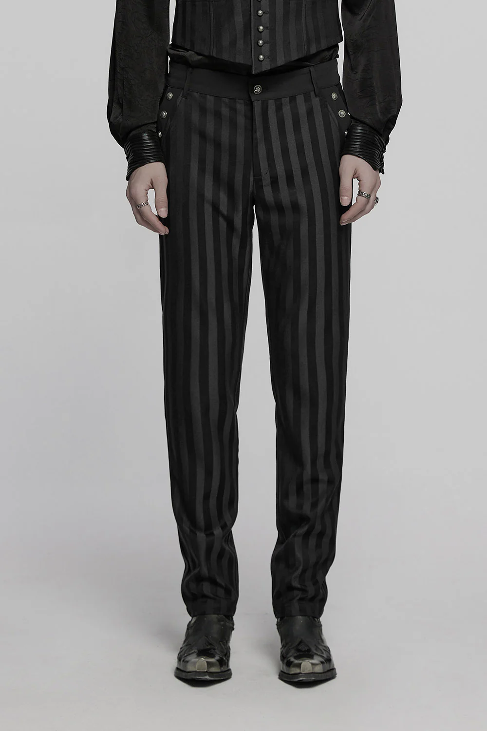 Sweeney Striped Trousers [Black] - Image 3
