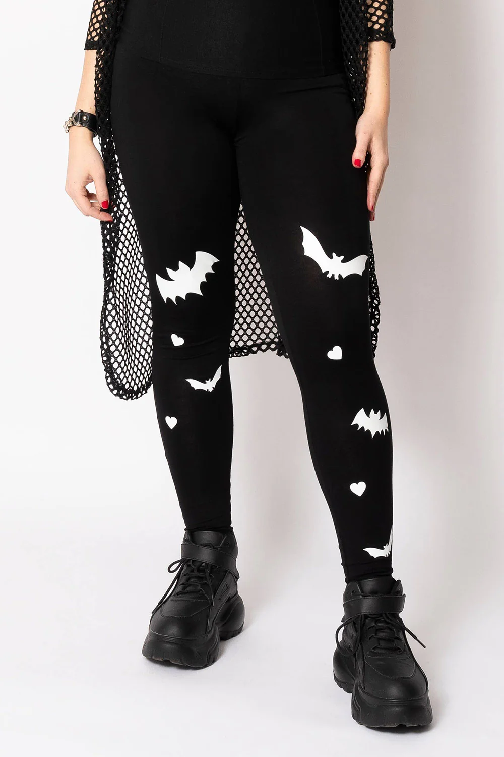 Sweet Sweet Bat Leggings [Glow in the Dark Bats] - Image 2