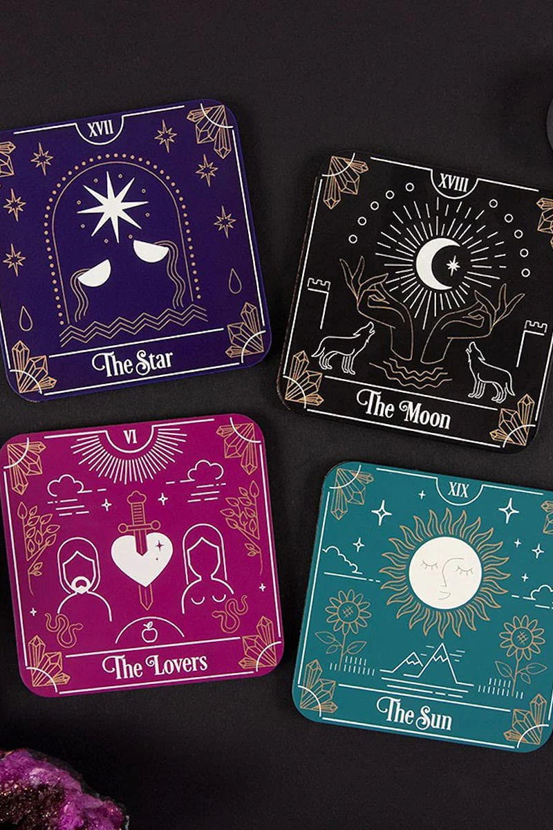 Tarot Card Coaster Set - Image 3