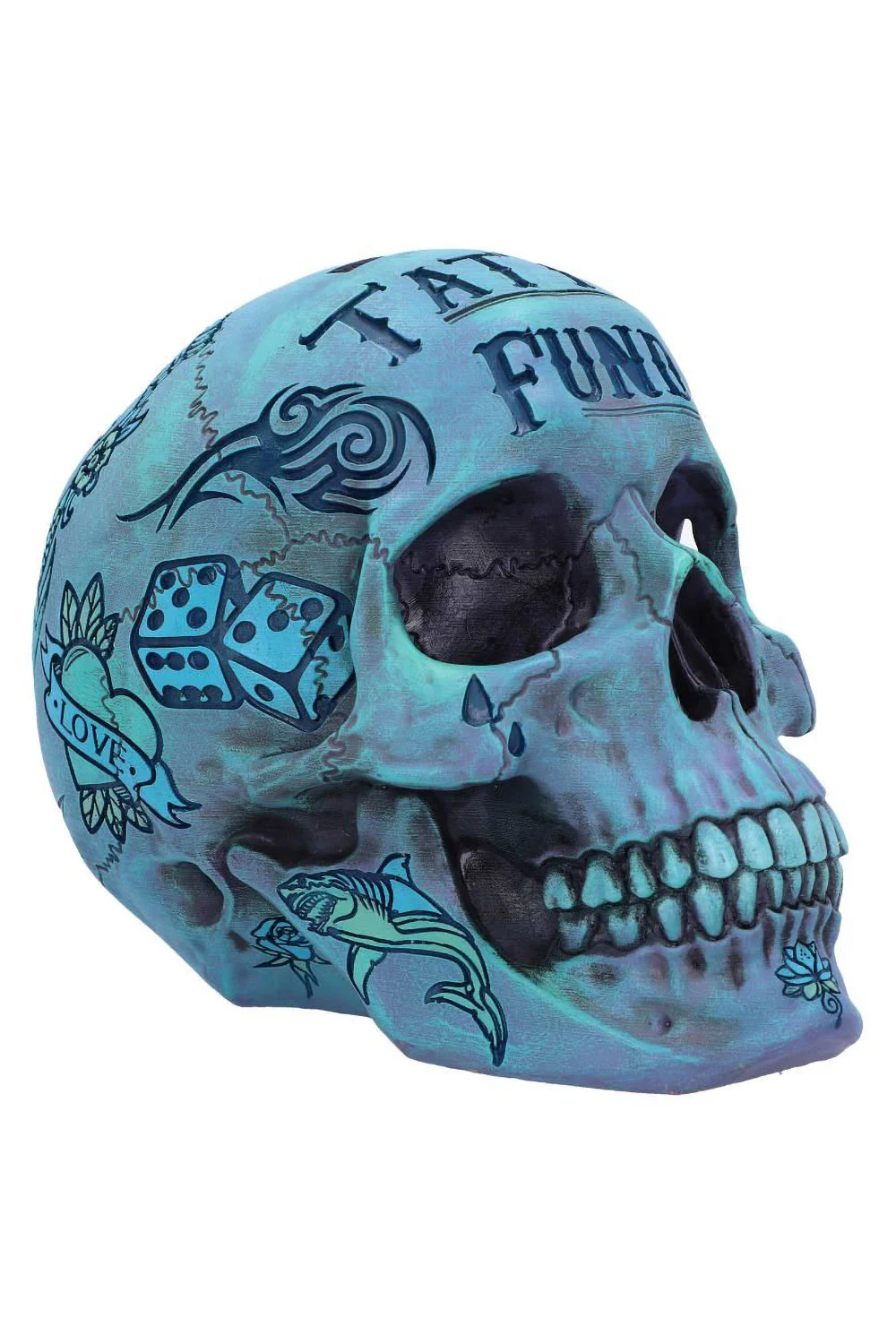 Tattoo Fund Skull Bank [BLUE] - Image 4