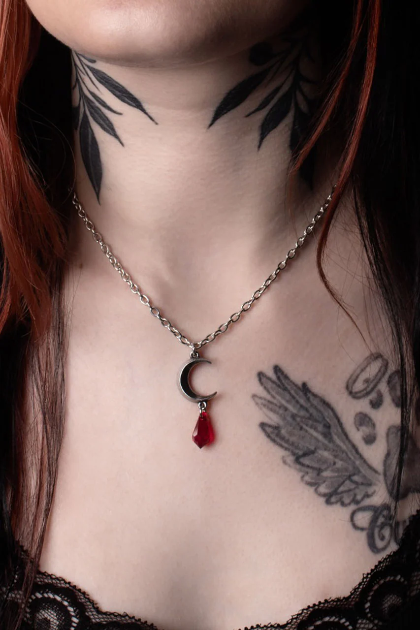 Tears of the Moon Red Pendant