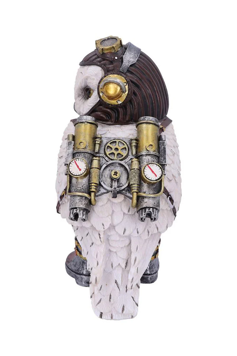 The Aviator Pilot Snowy Owl Figurine - Image 4