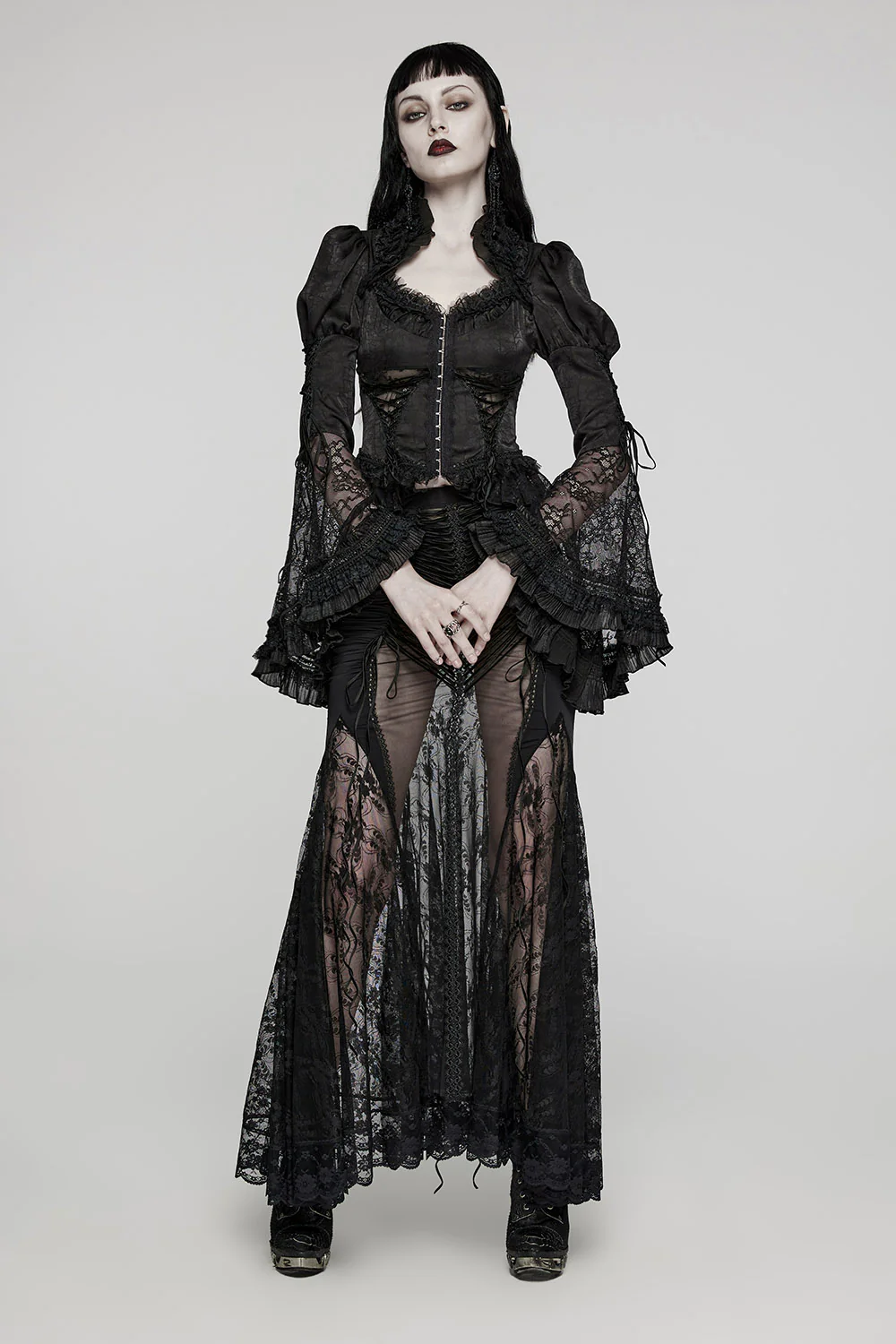 The Black Pearl Pirate Goth Top - Image 3