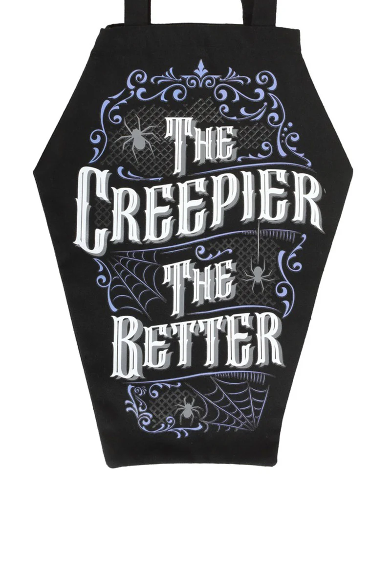 The Creepier the Better Coffin Shaped Tote Bag - Image 4