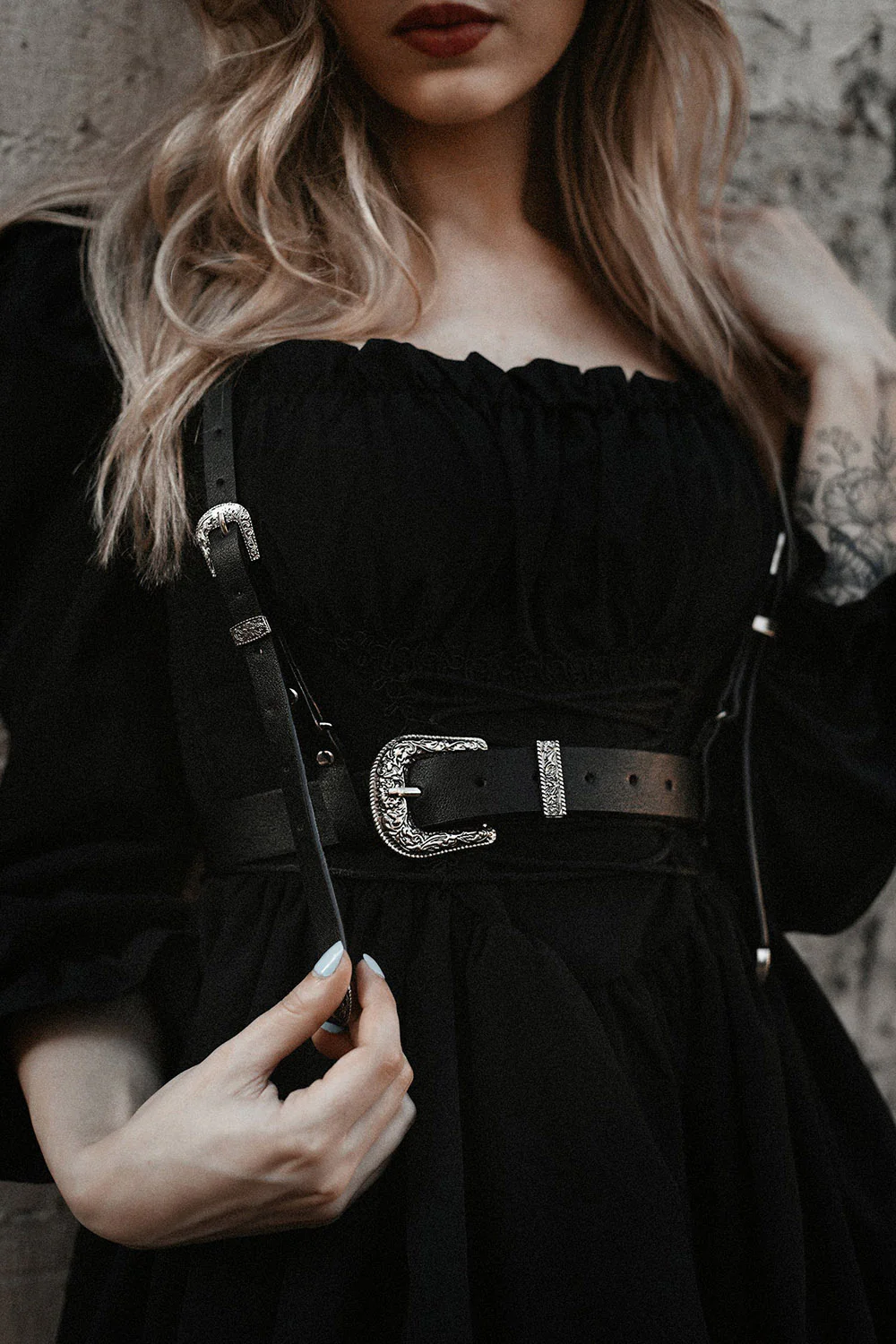 The Midnight Rider Western Goth Harness - Image 2
