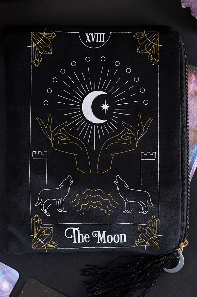 The Moon Tarot Card Zipper Pouch - Image 2