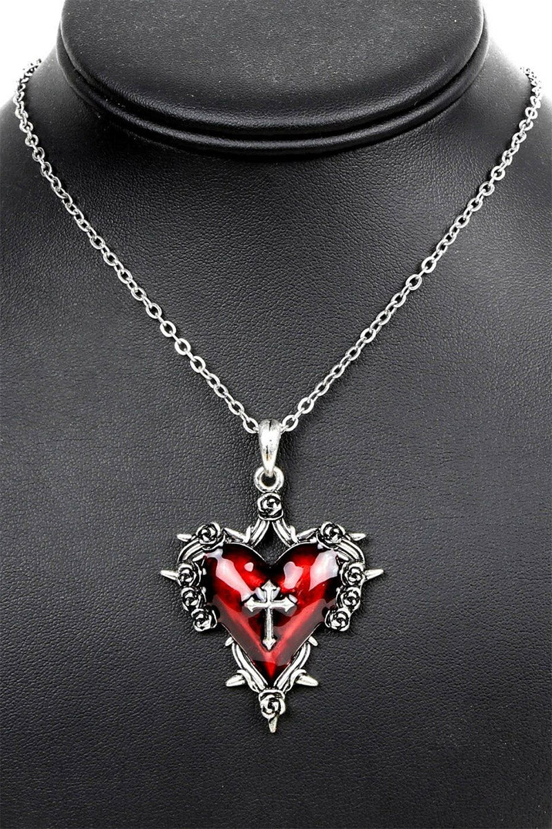 Thorns and Roses Heart Necklace - Image 2