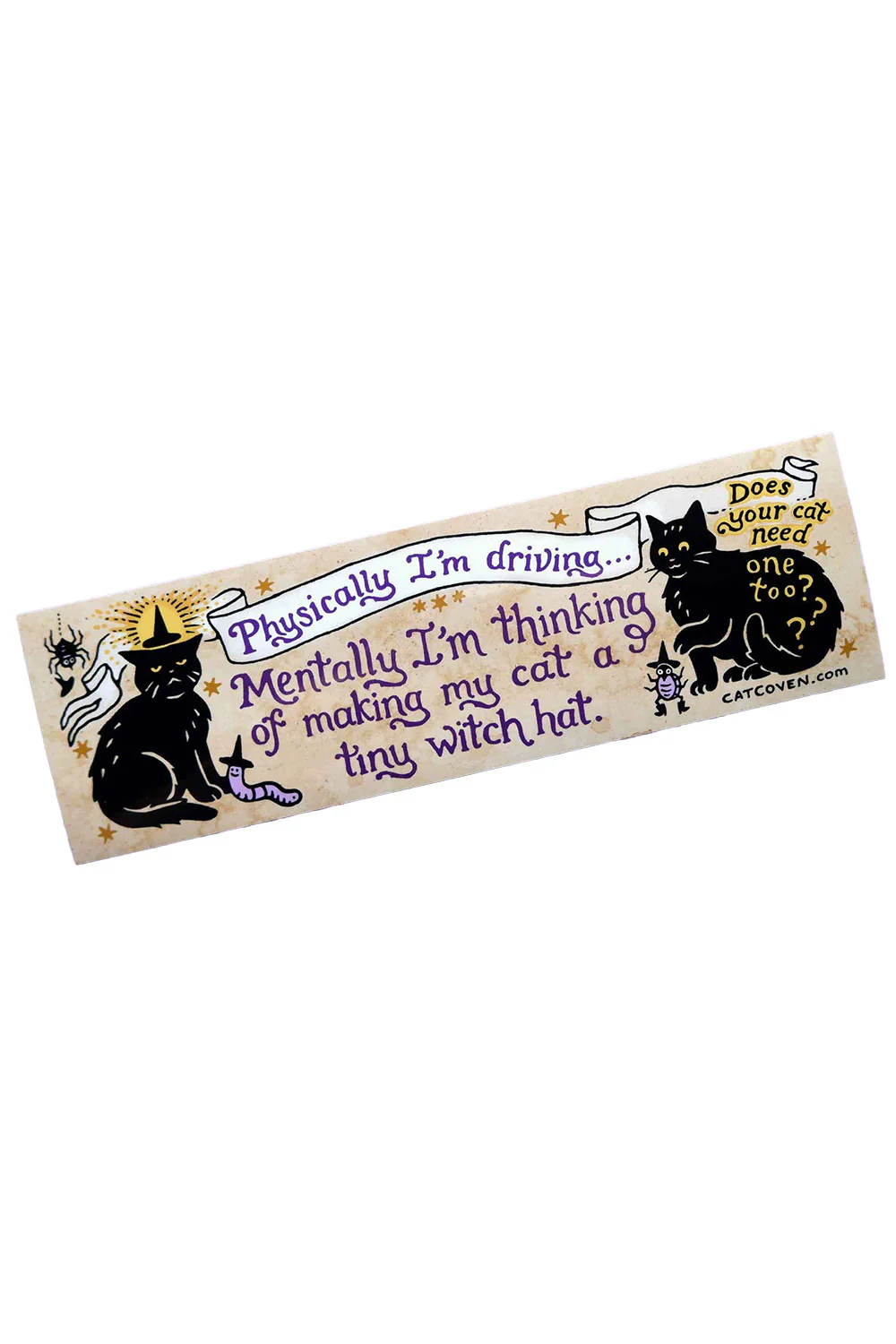 Tiny Witch Hat Car Magnet - Image 3