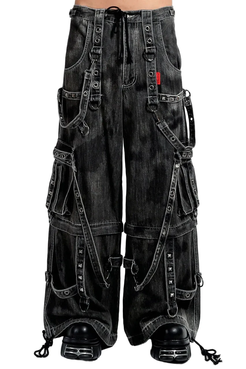 Tripp NYC Denim Strap Pants [Black Ink Wash]