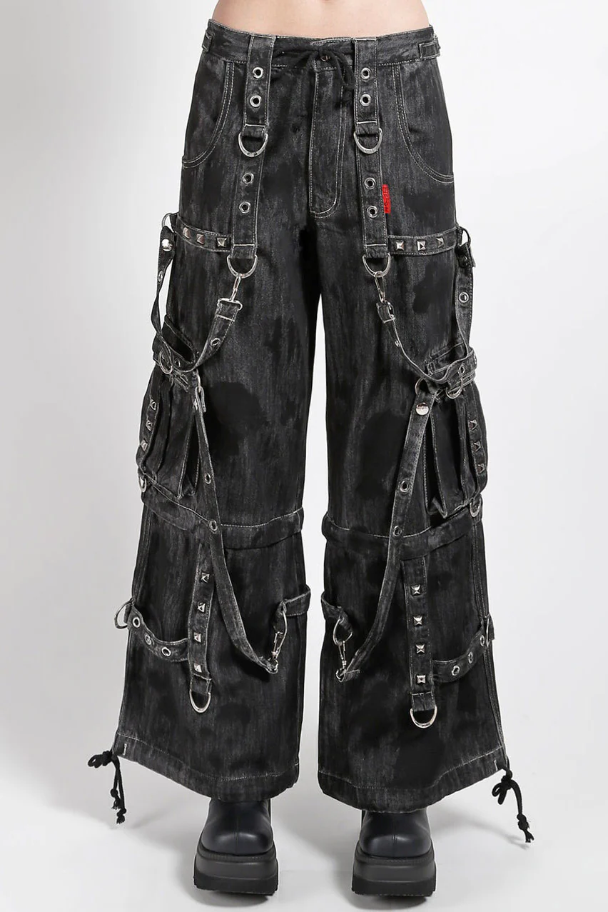 Tripp NYC Denim Strap Pants [Black Ink Wash] - Image 7