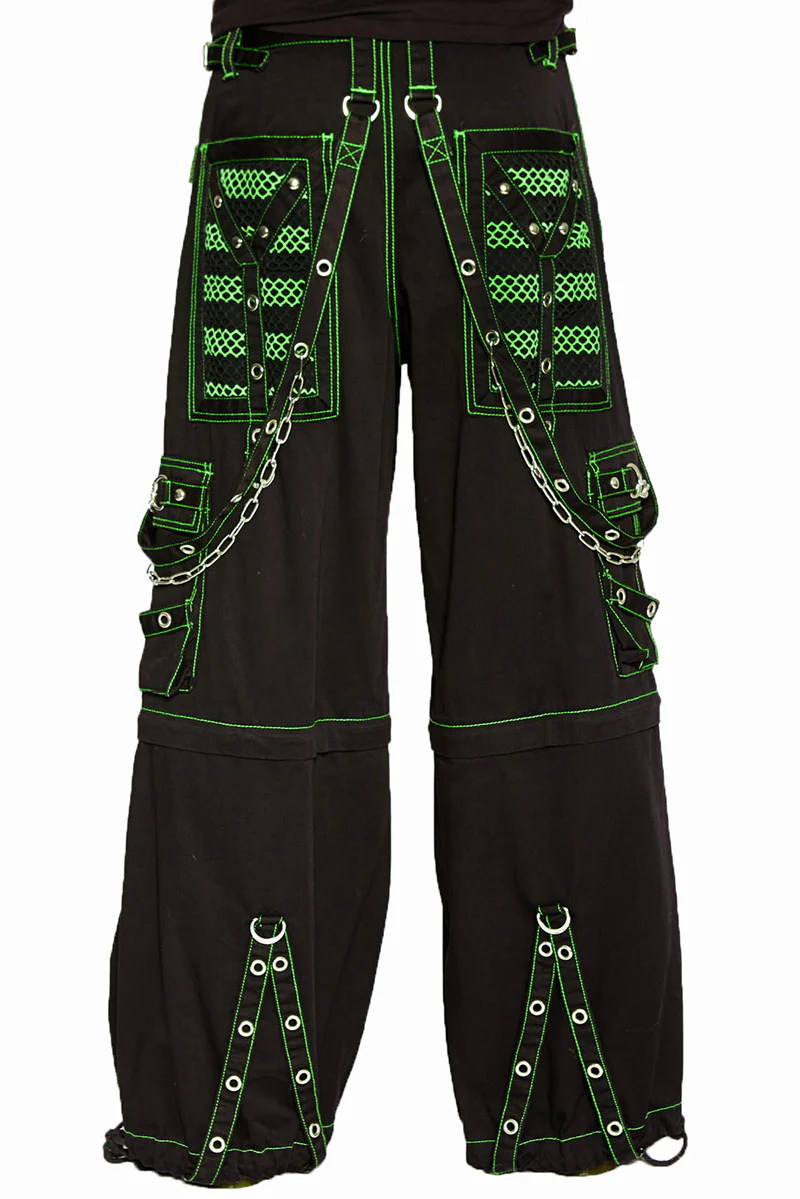 Tripp NYC Electro Pants [Black/Green] - Image 2