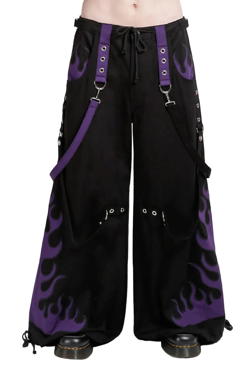 Tripp NYC Flame Dark Street Pants [Black/Purple]
