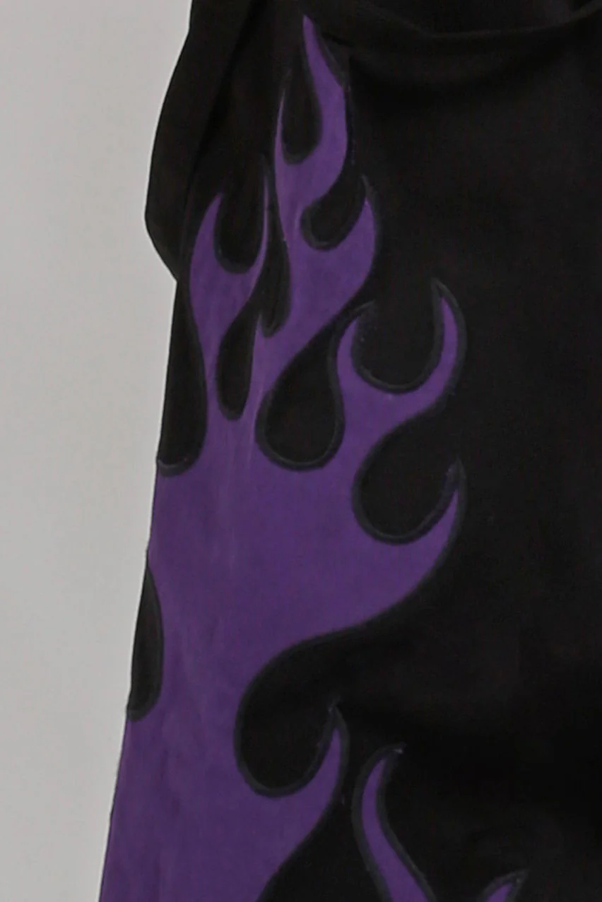 Tripp NYC Flame Dark Street Pants [Black/Purple] - Image 6
