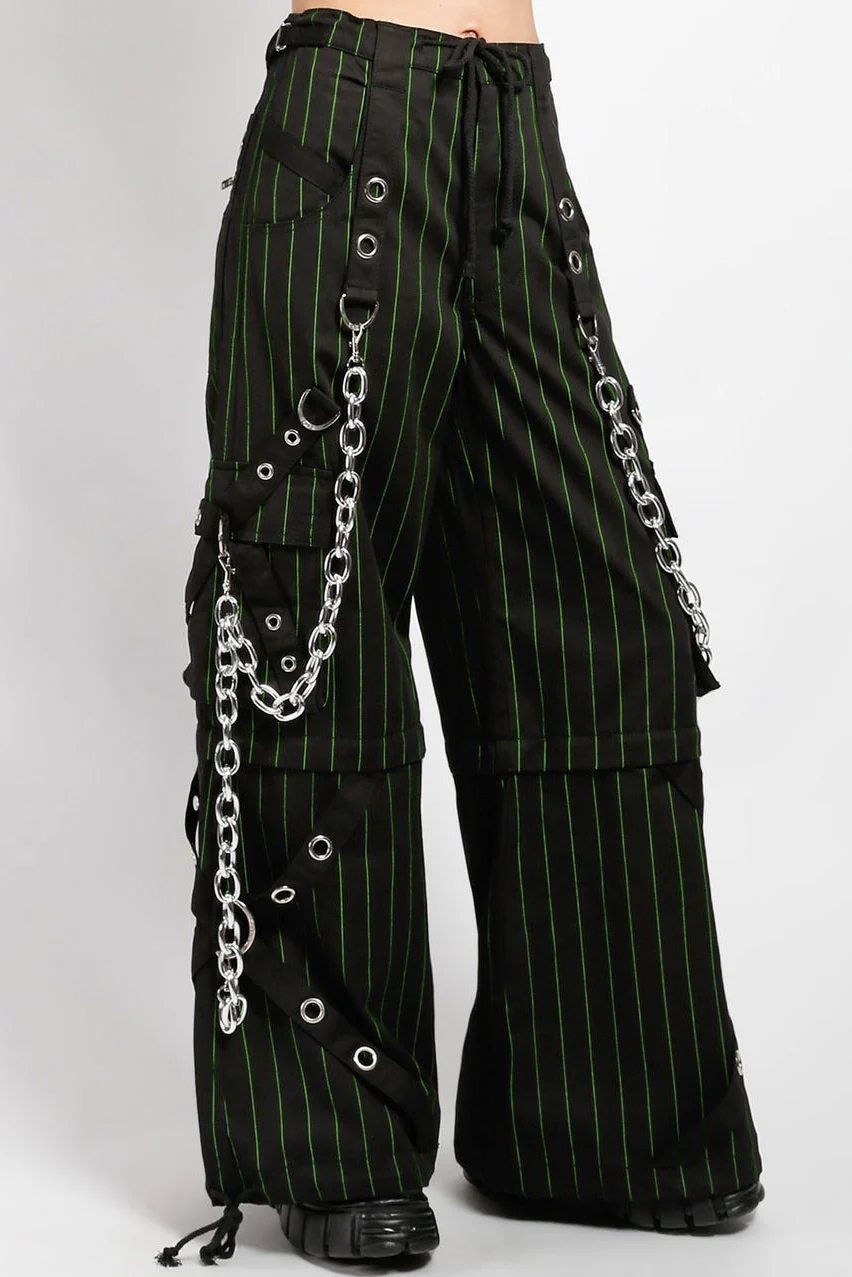 Tripp NYC Godfather Chain Pants [Green Stripe] - Image 7