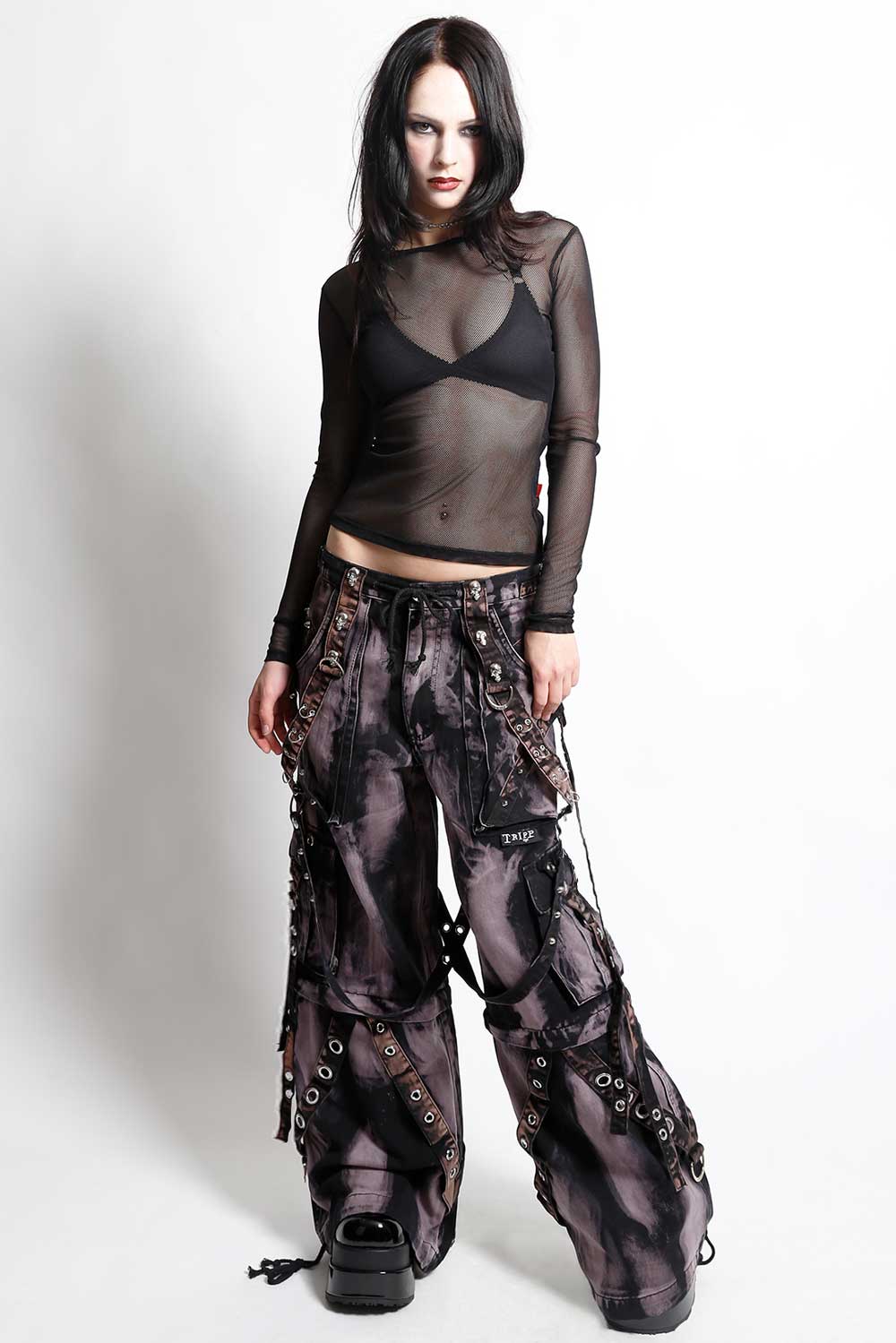Tripp NYC Grunge Goth Storm Wash Pants - Image 7