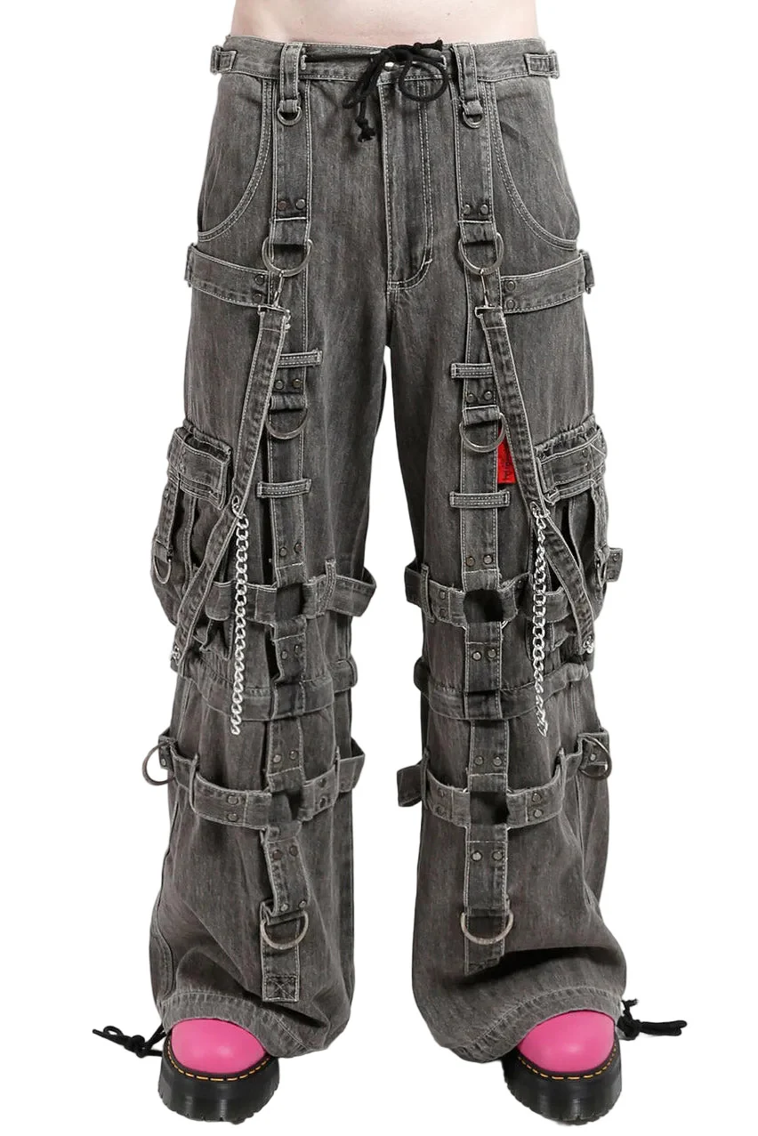 Tripp NYC Harness Dark Street Pants [Black Denim]