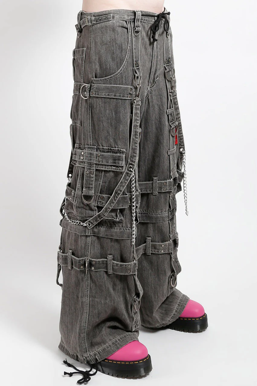 Tripp NYC Harness Dark Street Pants [Black Denim] - Image 2