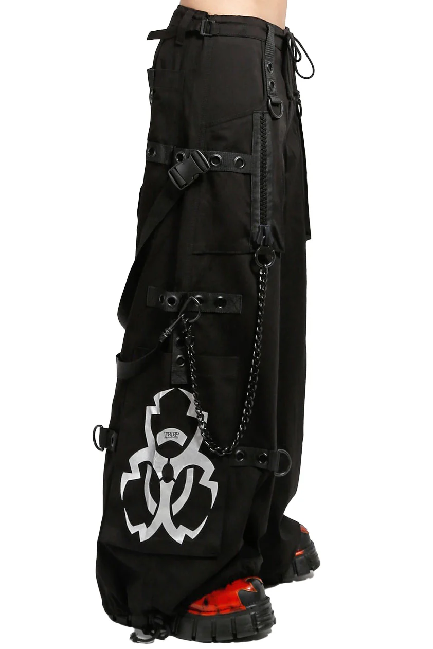 Tripp NYC Metallic Biotech Pants [BLACK/SILVER] - Image 2