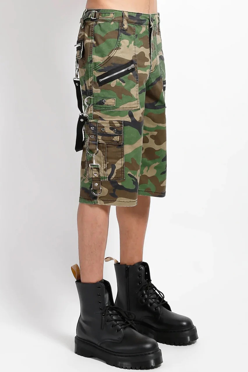 Tripp NYC Punk Shorts [Green Camo] - Image 3