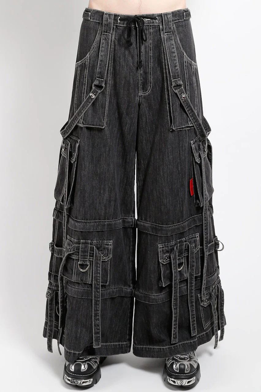 Tripp NYC Ring Strap Pants [Black Denim]