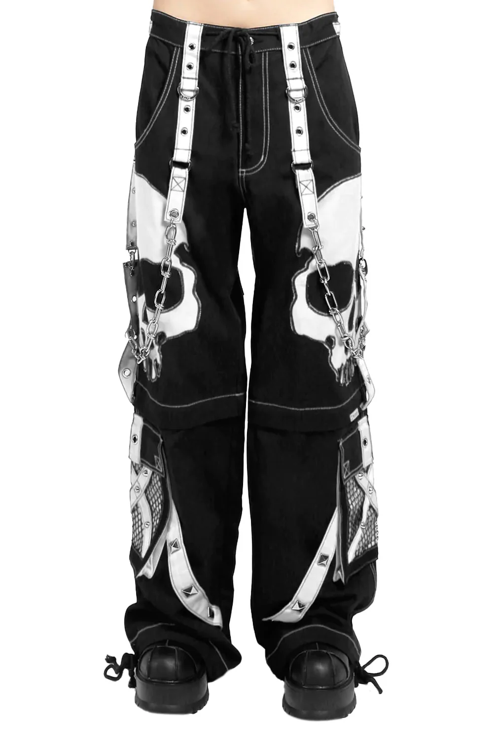 Tripp NYC Scare Darkstreet Pants [BLACK/WHITE] - Image 6