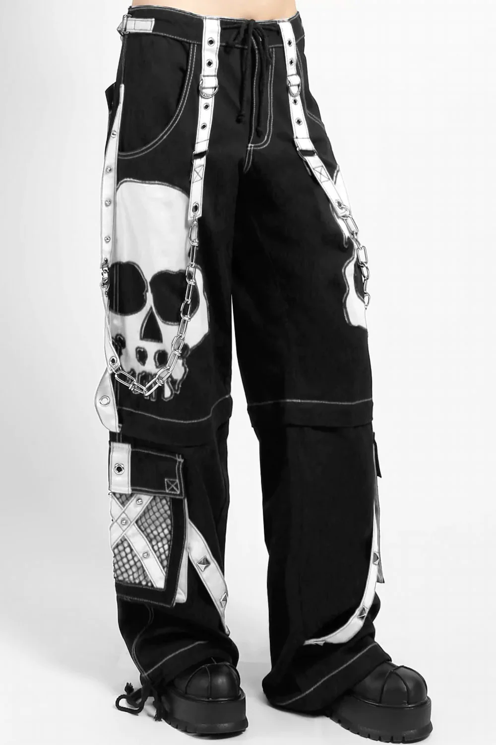 Tripp NYC Scare Darkstreet Pants [BLACK/WHITE] - Image 7