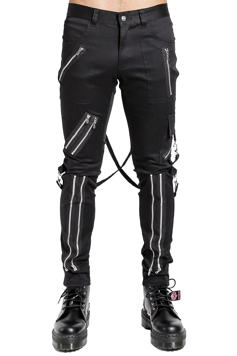 Tripp NYC Straight-Leg Bondage Pants [Black]