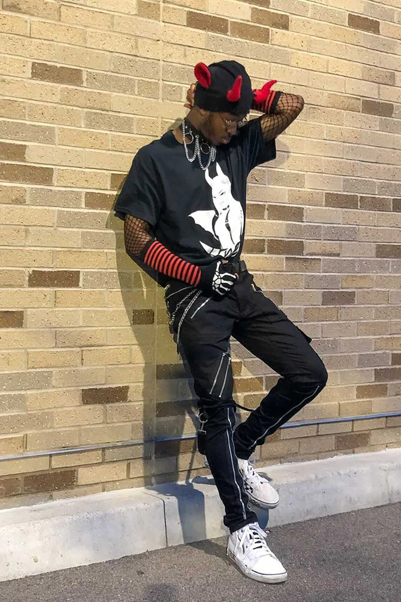 Tripp NYC Straight-Leg Bondage Pants [Black] - Image 4