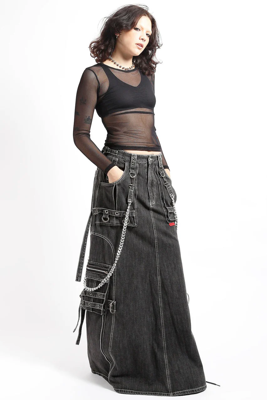 Tripp NYC Strength Skirt [BLACK DENIM] - Image 5