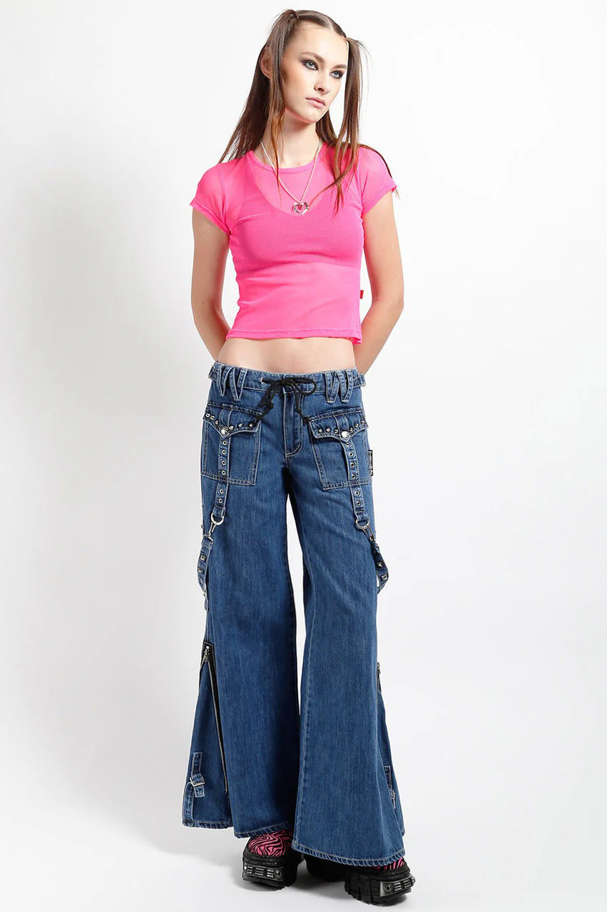 Tripp NYC Studded Power Pants [Indigo Light Wash] - Image 2