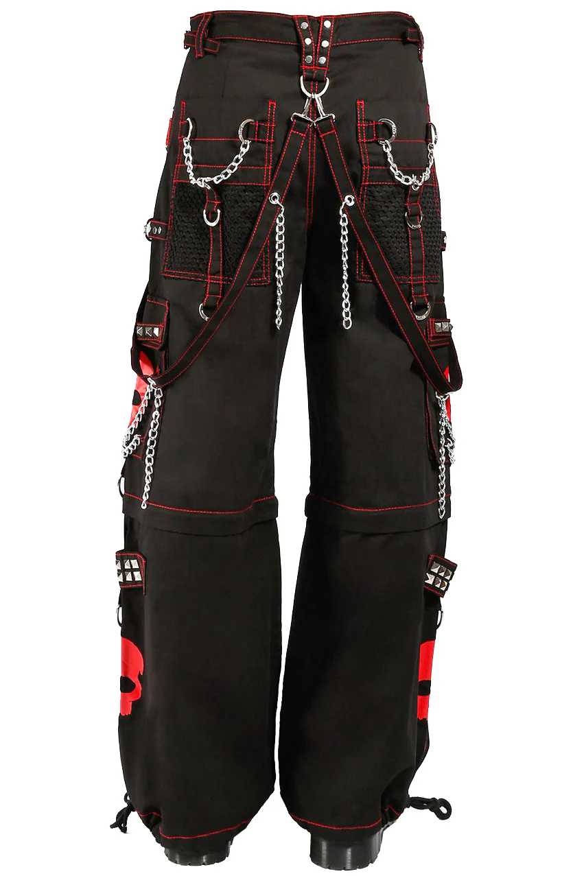 Tripp NYC Super Skull Pants [Black/Red] - Image 2