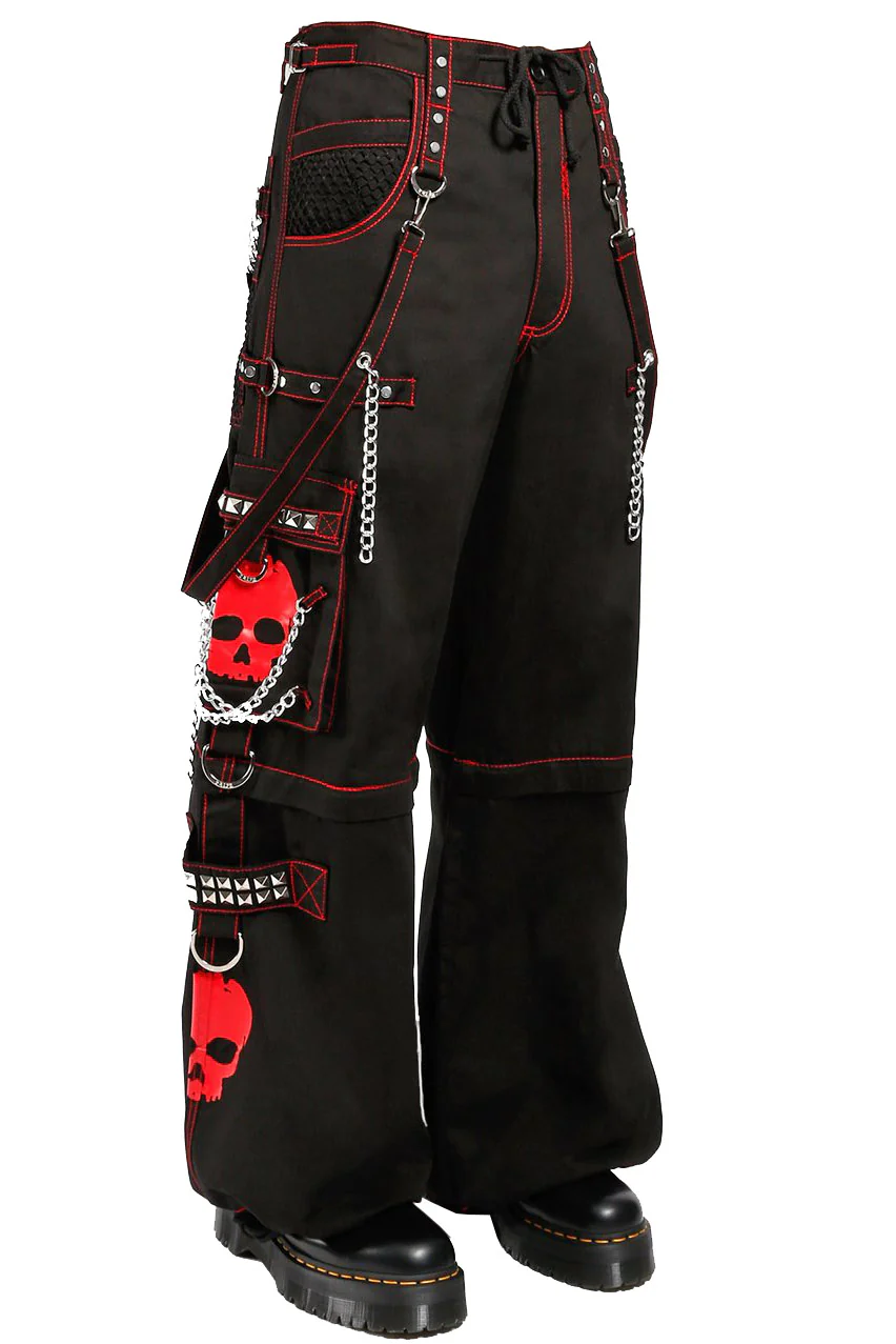 Tripp NYC Super Skull Pants [Black/Red] - Image 3