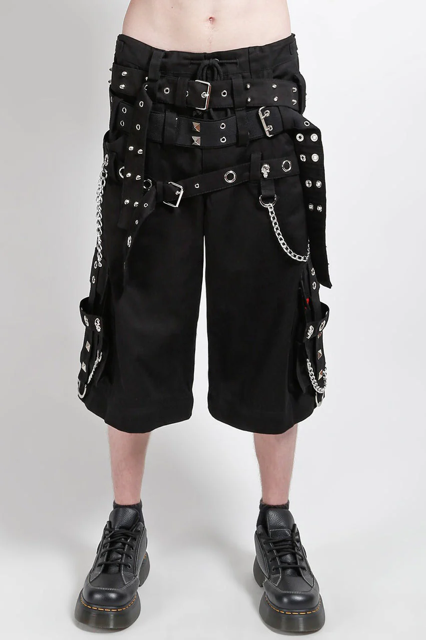 Tripp NYC Triple Belted Chain Pants [Black] - Image 5