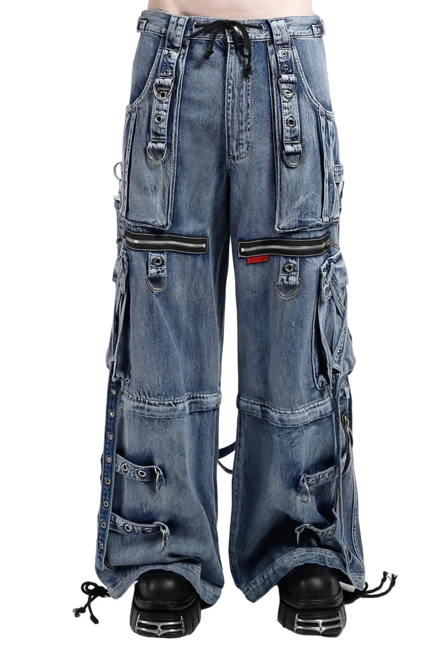 Tripp NYC X-Strap Pants [Blue-Fog Wash]