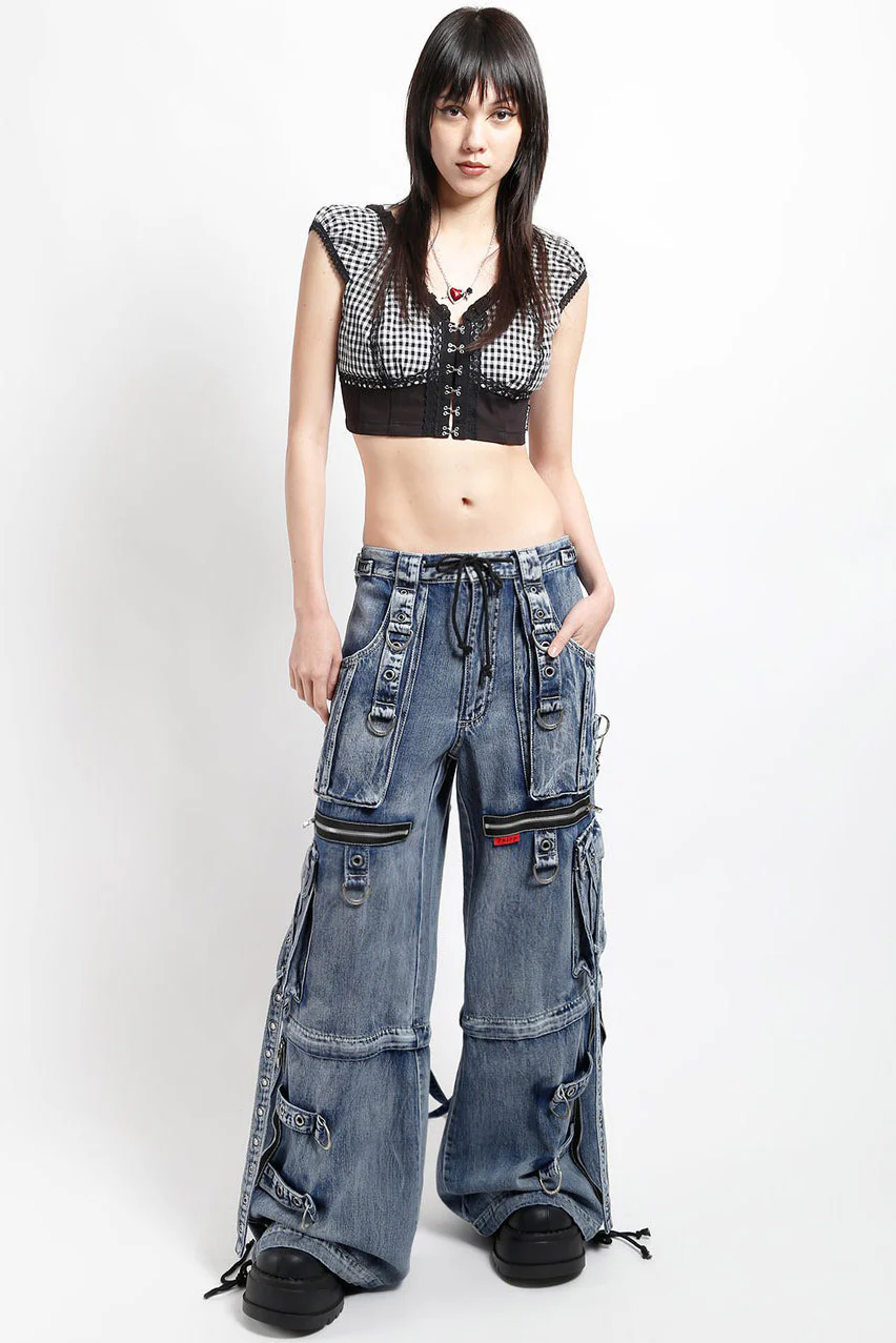 Tripp NYC X-Strap Pants [Blue-Fog Wash] - Image 8