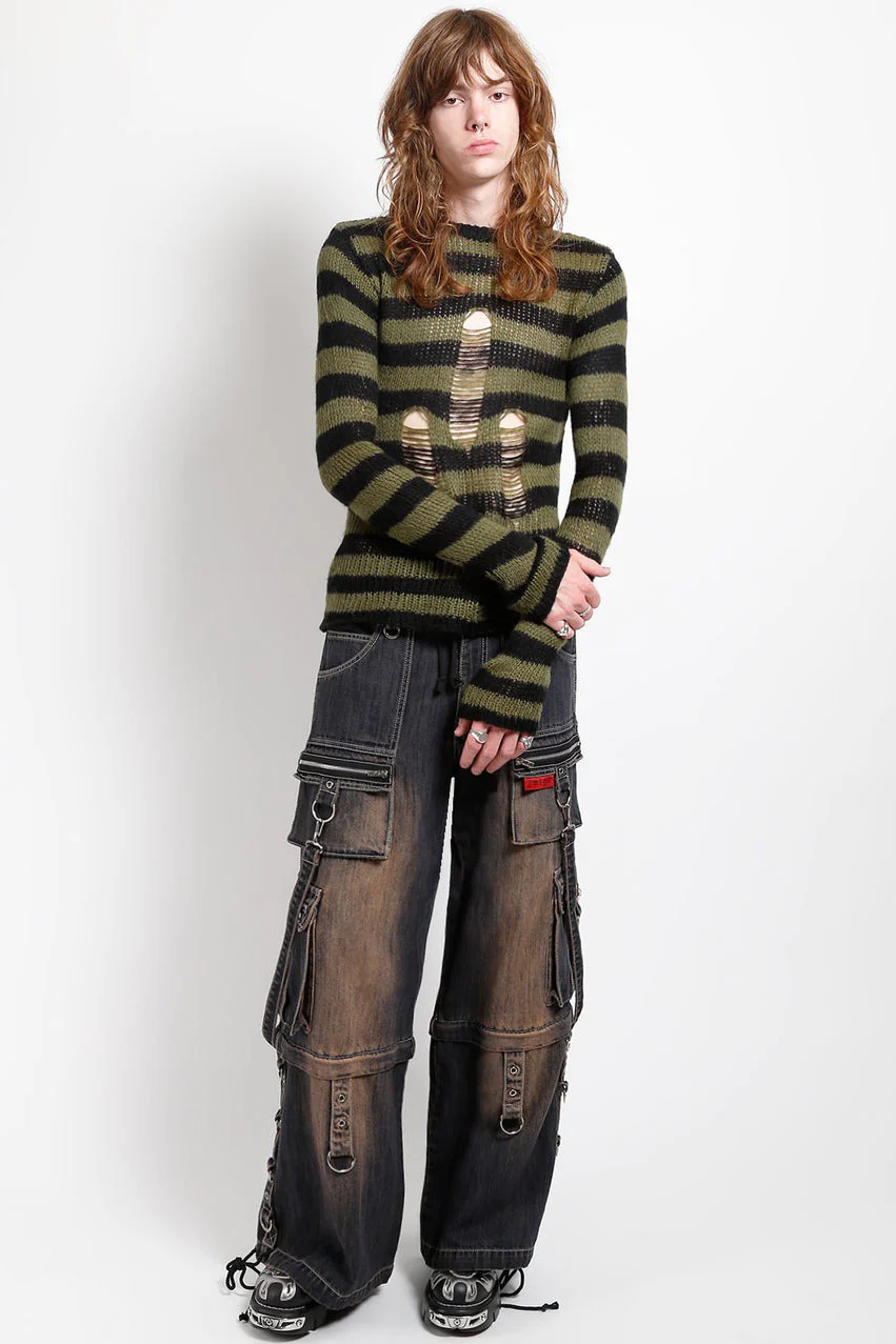 Tripp NYC Zip Lock Pants [Dirty Wash Blue Denim] - Image 6