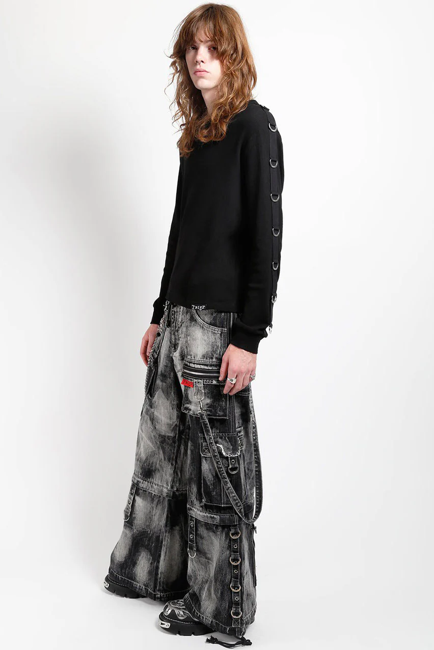 Tripp NYC Zip Lock Storm Wash Pants [Black Denim] - Image 4